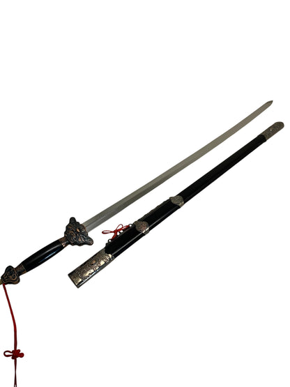 3348 - 38" Tai Chi Black Traditional Sword - |3-G Down|