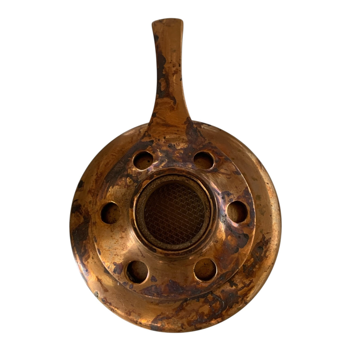 26002 - 6" Vintage Brass Fondue Pot Bunner