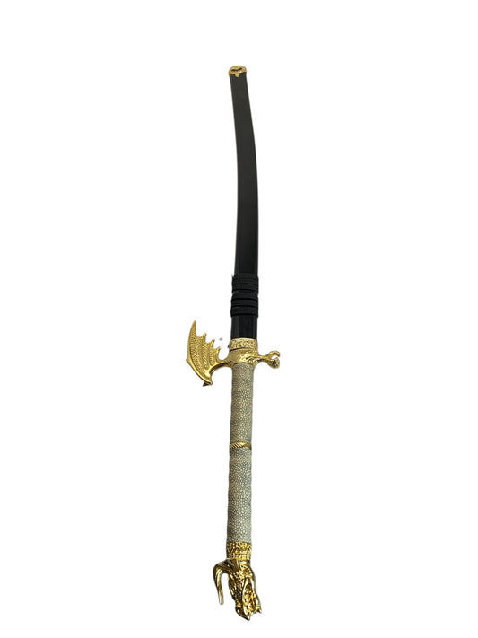 910243 - 44" Flying Dragon Katana Sword With Faux Ivory Handle 440 Stainless Blade |215|