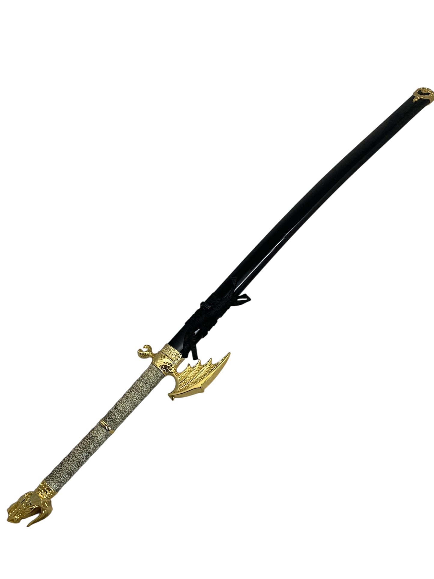 910243 - 44" Flying Dragon Katana Sword With Faux Ivory Handle 440 Stainless Blade |215|