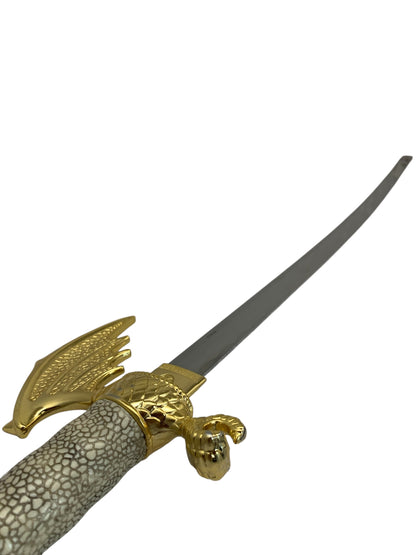 910243 - 44" Flying Dragon Katana Sword With Faux Ivory Handle 440 Stainless Blade |215|