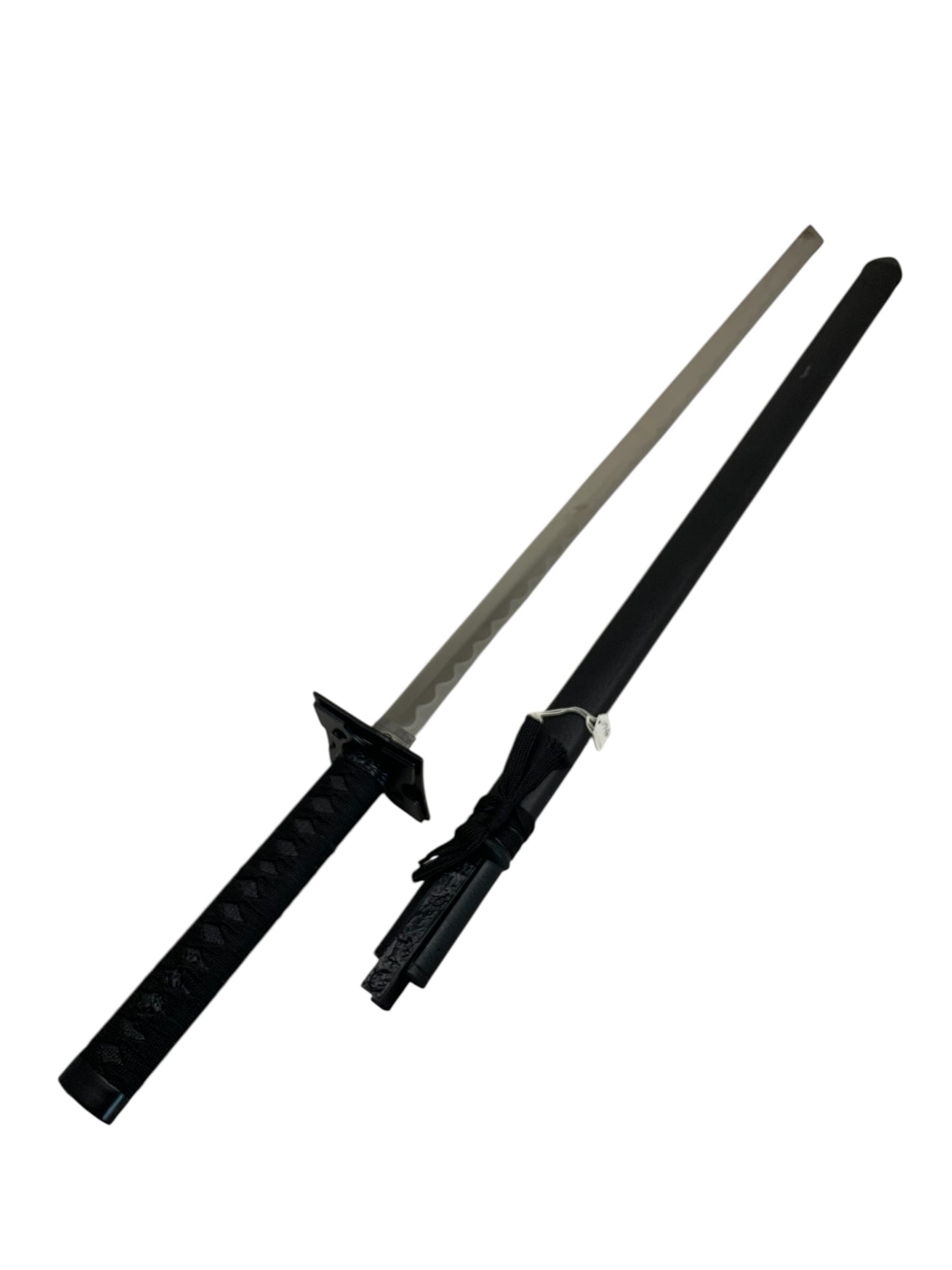 11746 - Ninja Warrior Chrome 440 Stainless Steel 26" Blade 9" Cloth Hilt |Back Garage|