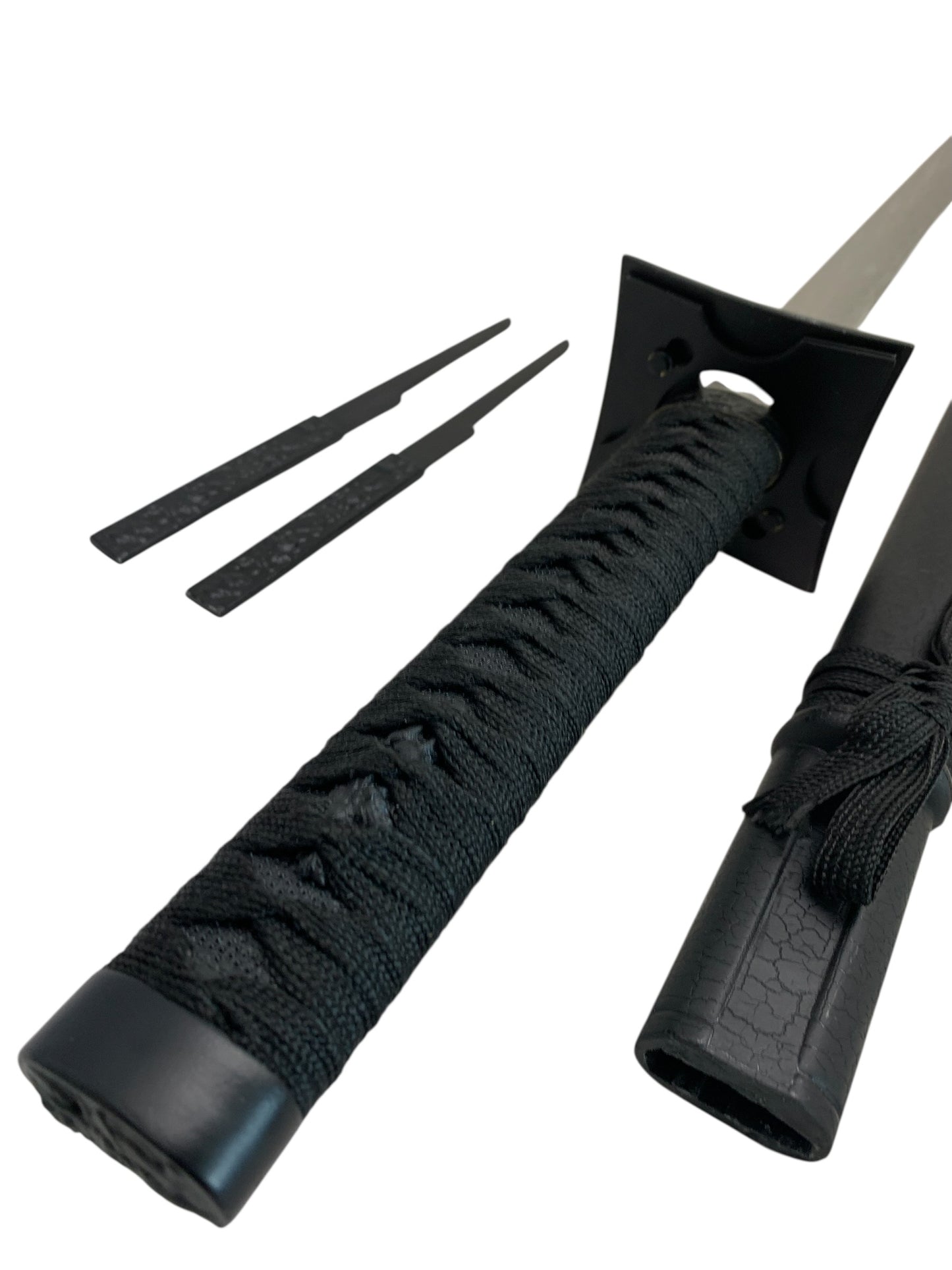 11746 - Ninja Warrior Chrome 440 Stainless Steel 26" Blade 9" Cloth Hilt |Back Garage|