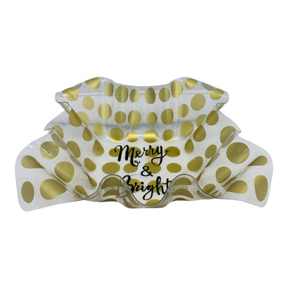 21320 - Set Of Three Bowls 11" Merry & Bright Bowl |23-1|