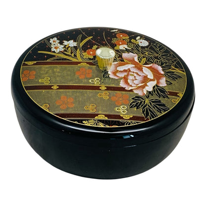 21072 - 7" Black Lacquer Bowl w Lid - |TBD|