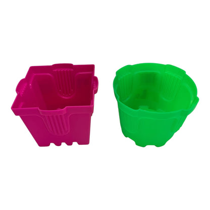 48445 - Pink and Green Sandcastle Bucket Sets 4" Depth 5" Diameter |TBD|