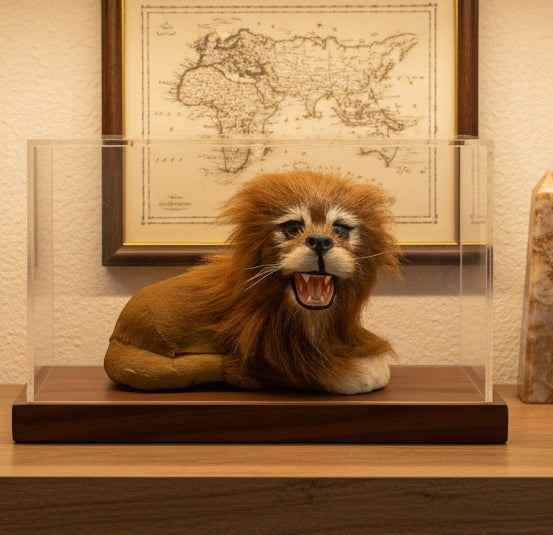 8444 - 5" Brown Fur Lion - Roar Right - |Z-27|