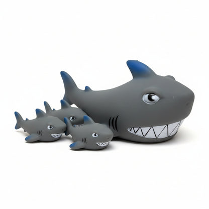 37229 - 4 pc Floating Shark Family - |BS-24|