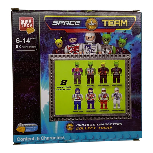 12927 - Block Tech Space Buddies 7" Interlocking Building Block Mini Figures Set |T-213|