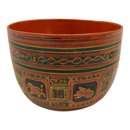 19900 - Burmese Lacquered Bowls - |9-18|