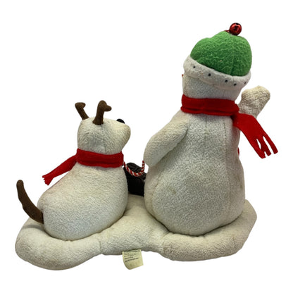 38006 - Hallmark "Snow What Fun" Animated Snowman and Dog Techno Plush 12" (2004) (TBD)