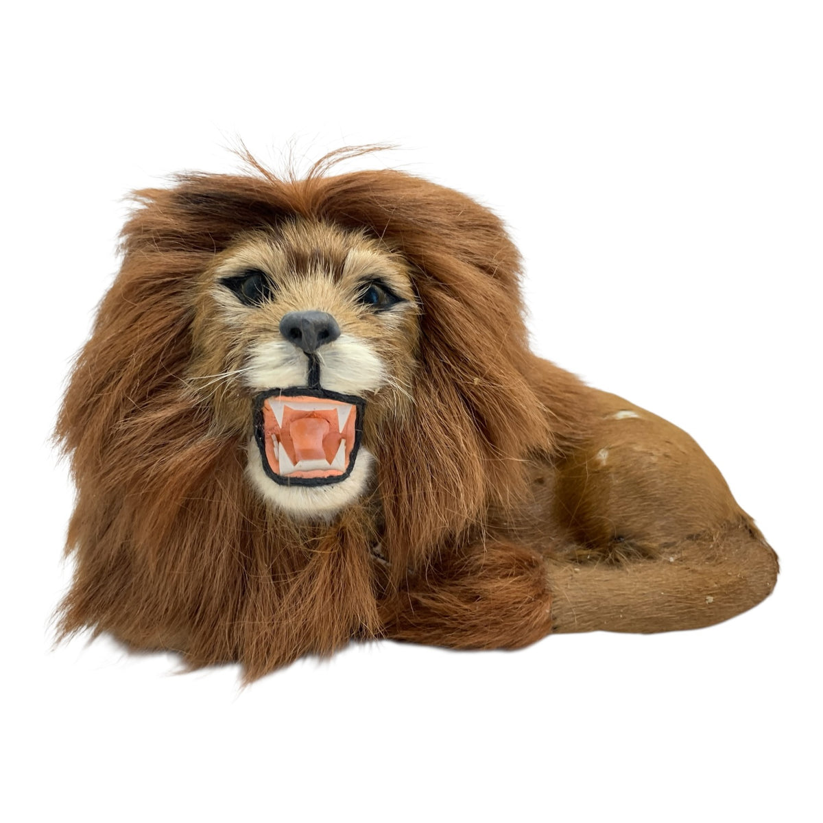 17971 - 8" Brown Fur Lion Roar Laying |Z-23|