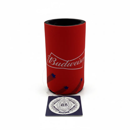 25874 - Official with Tags Anheuser Busch Budweiser Koozie for Beer - |H-35|