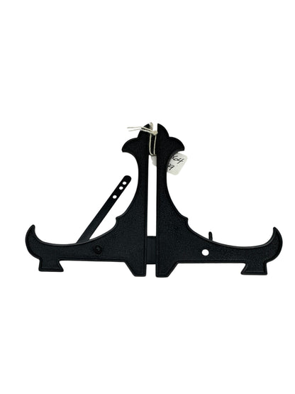 18094 - 6" Black Plastic Plate Stand |14-30|