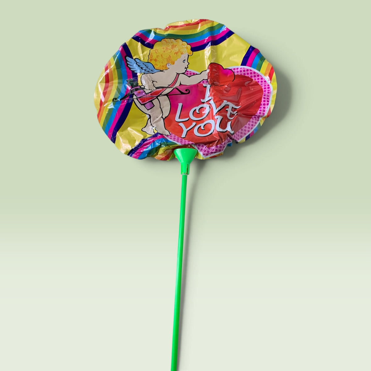 16695 - Balloon Circle Shaped w/Cupid 21" |F-16|