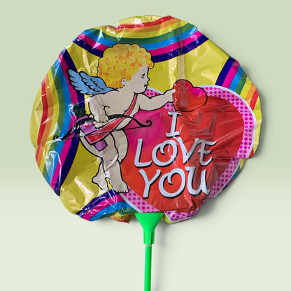 16695 - Balloon Circle Shaped w/Cupid 21" |F-16|