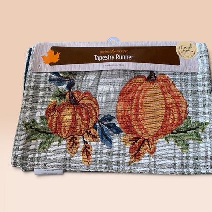32495 - Pumpkin Tapestry Runner 15" |22-4|