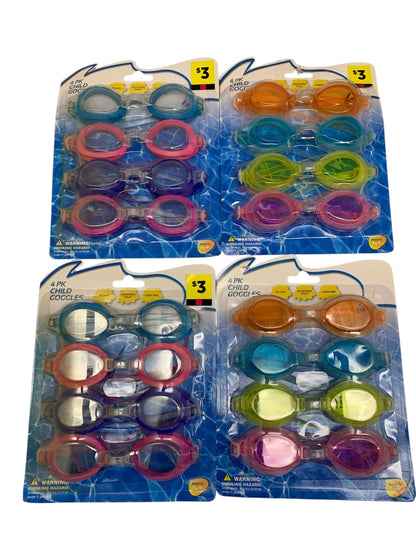24377 - Set of 2 4 Pack Kid Goggles 7" |TBD|