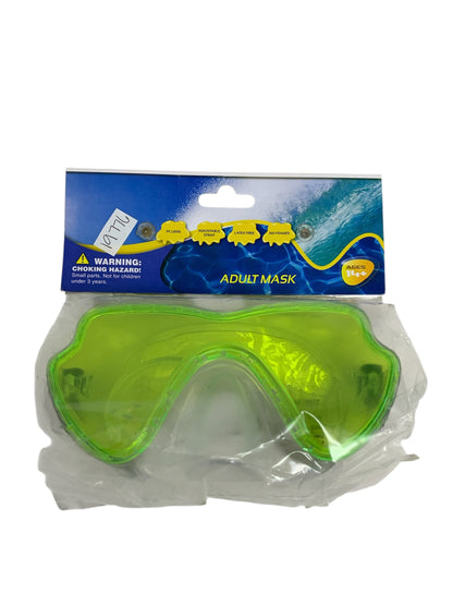 25144 - Black and Lime Green Adult Swim Mask Goggles Set 7" |TBD|