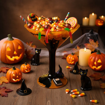 8373 - Giant 12" Witch Martini Glass |F-29|
