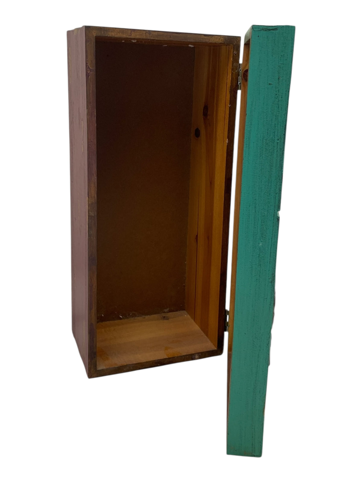 12577 - Rustic Hinged Large Wood Box Embellished 6X16X7" |TBD|