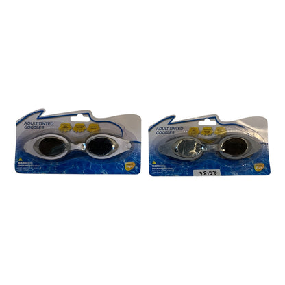 25136 - White and Grey Adult Tinted Googles 7" |TBD|