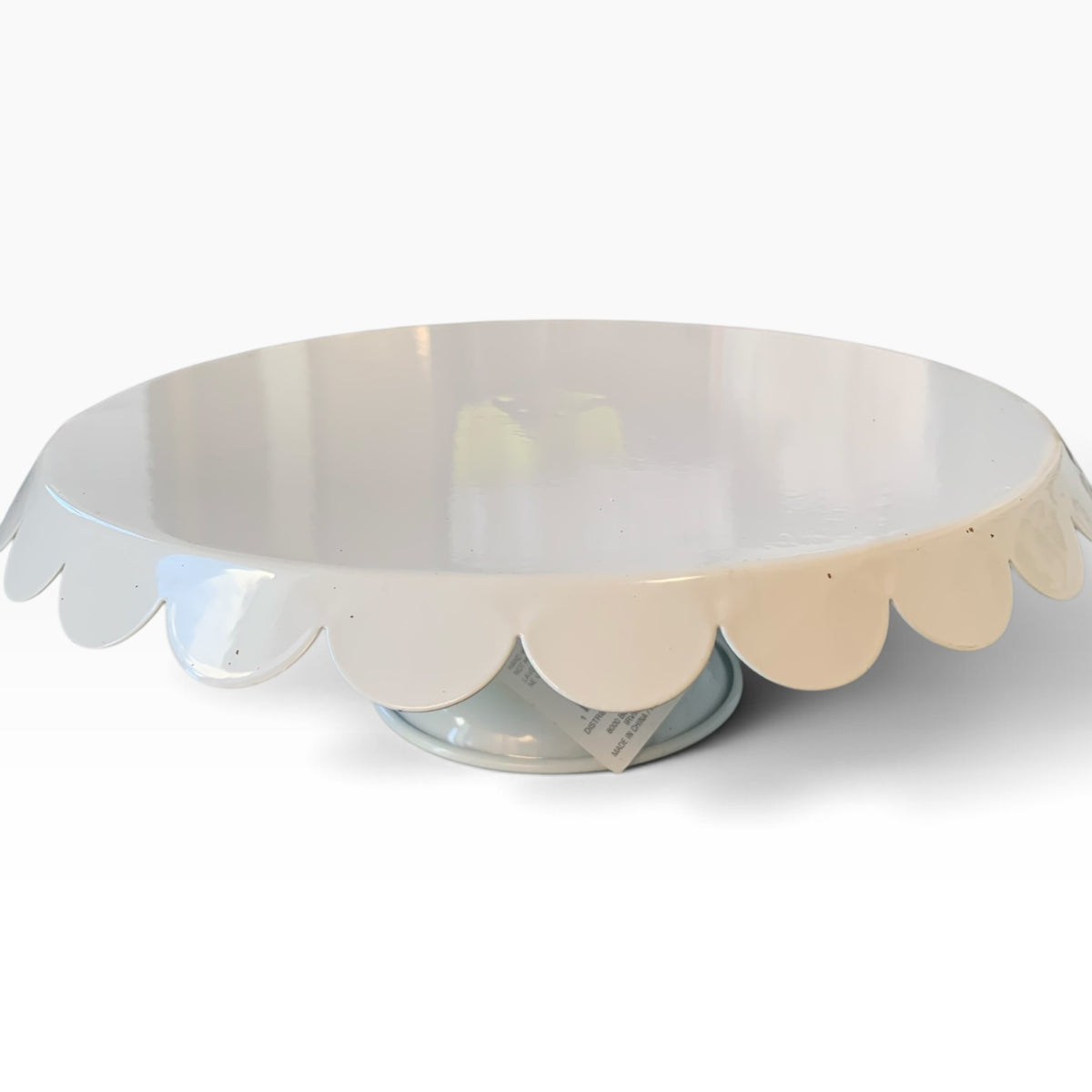 36972 - 11" White Metal Cake Stand - |F-30/H-52|