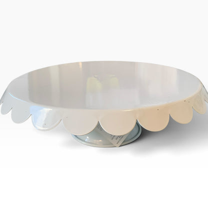 36972 - 11" White Metal Cake Stand - |F-30/H-52|