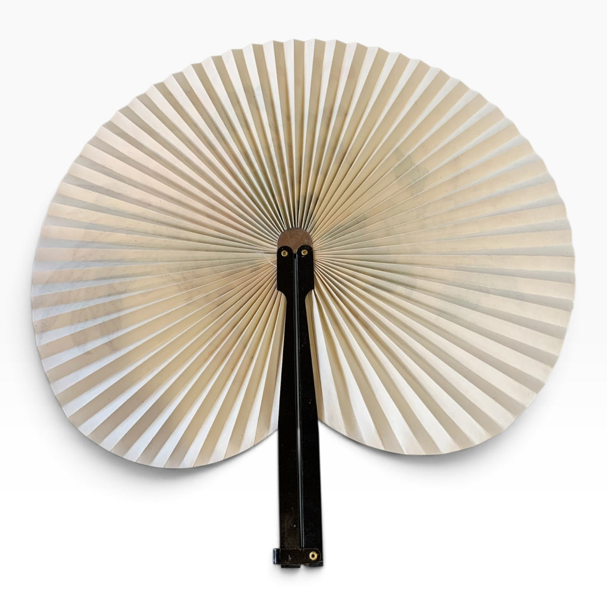 17201 - Two Birds/Yellow & Pink Flowers Fan 5" |W-18|