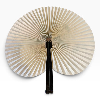 17201 - Two Birds/Yellow & Pink Flowers Fan 5" |W-18|