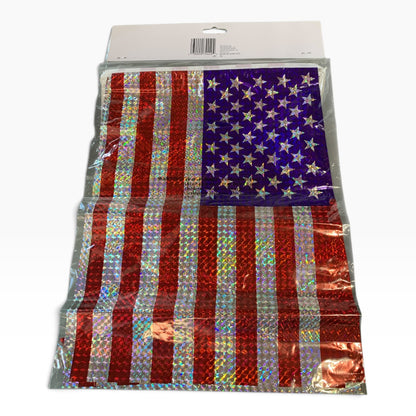 15392 - 12 ft Patriotic Flag Banner and Patriotic Star -|23-1|