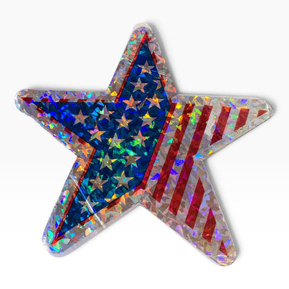 15392 - 12 ft Patriotic Flag Banner and Patriotic Star -|23-1|