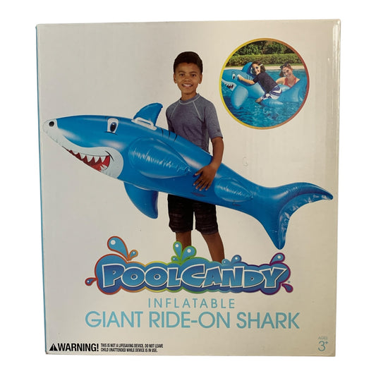 39536 - Giant Ride On Shark Inflatable 6 Ft |H-52|