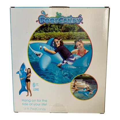 39536 - Giant Ride On Shark Inflatable 6 Ft |H-52|