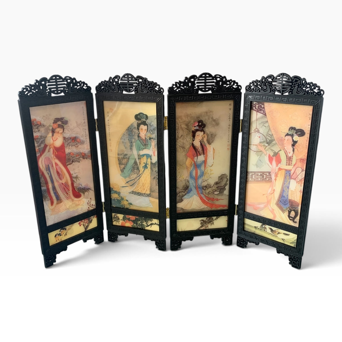 11898 - Geisha Tabletop Folding Screen 11" |22-12||23-2|