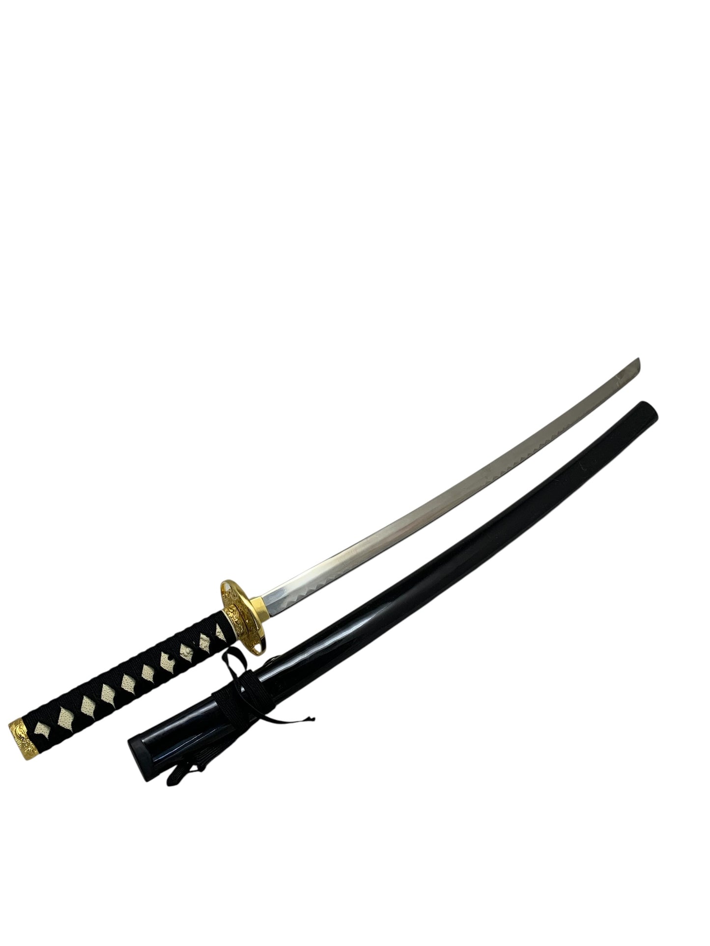 34692 - Samurai Black Sword with Dragon Suba 440 Stainless Blade 41 Inches |TBD|