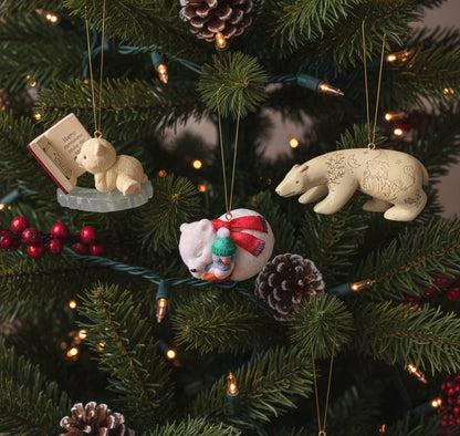 6037 - Hallmark Keepsake Bear Ornaments: Across the Miles, Northern Art Bear & A Little Nap 4" |TBD|