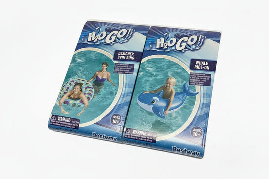 29718 - 31.5" Designer Swim Ring and Whale Ride-On Float Set |TBD|