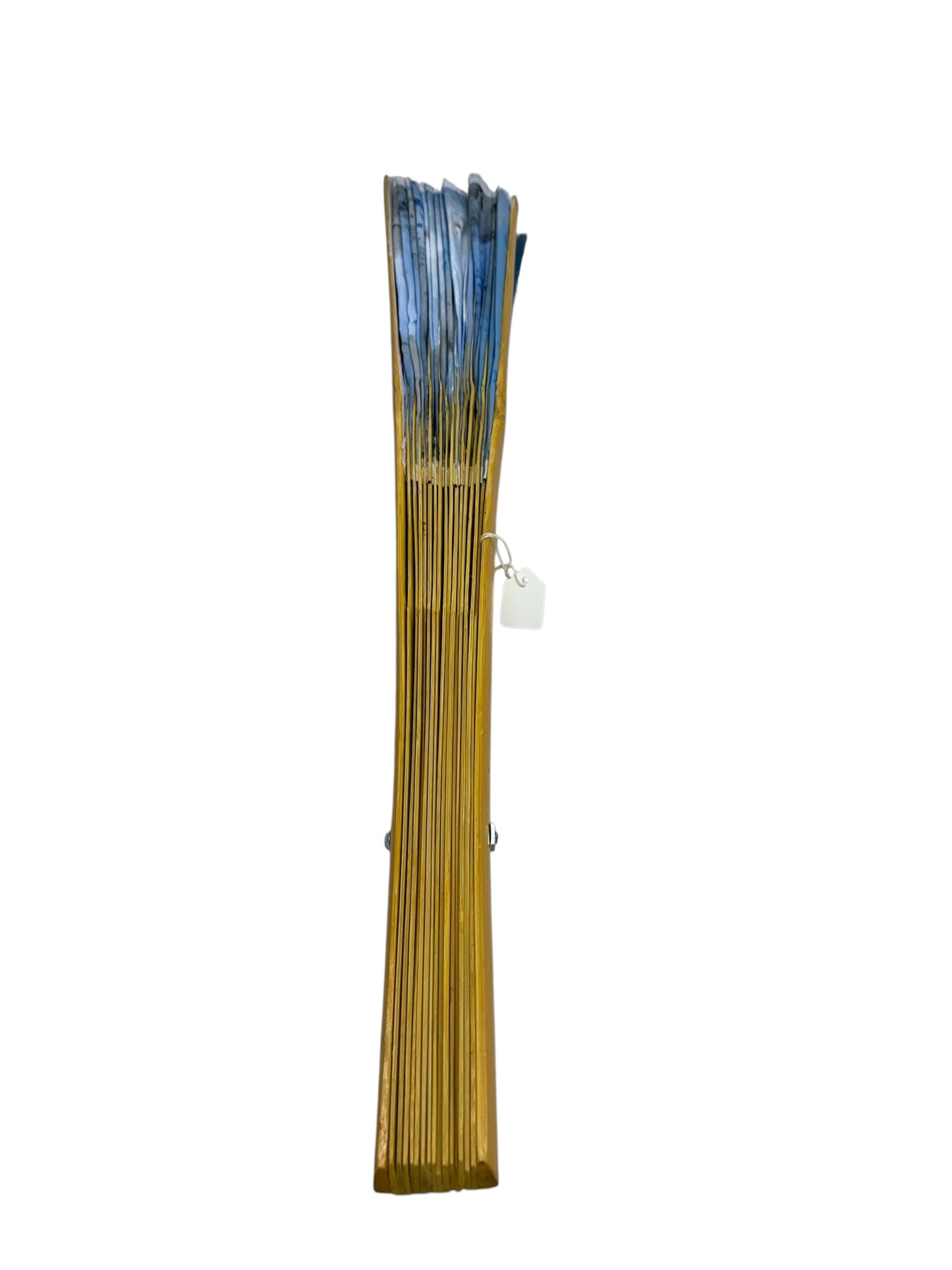 34033 - Elegant 24" Hand-Painted Chinese Wall Fan: Serene Cranes & Waterfall |TBD|