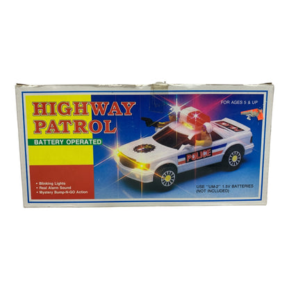 17875 - Highway Patrol 7" Car Blinking Lights, Real Alarm Sound and Bump N Go Action Toy |TBD|