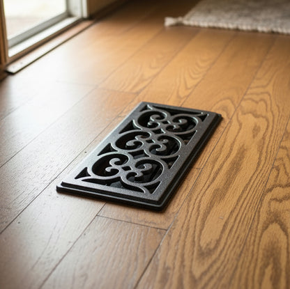 34577 - Floor Register Grate Decorative 4x12 Metal Silver SP412-NKL |TBD|