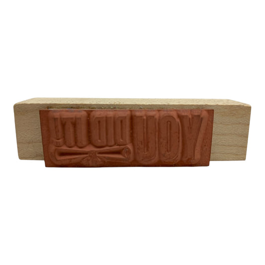 33070 - You Did It 3" Rubber Stamp |R-29|
