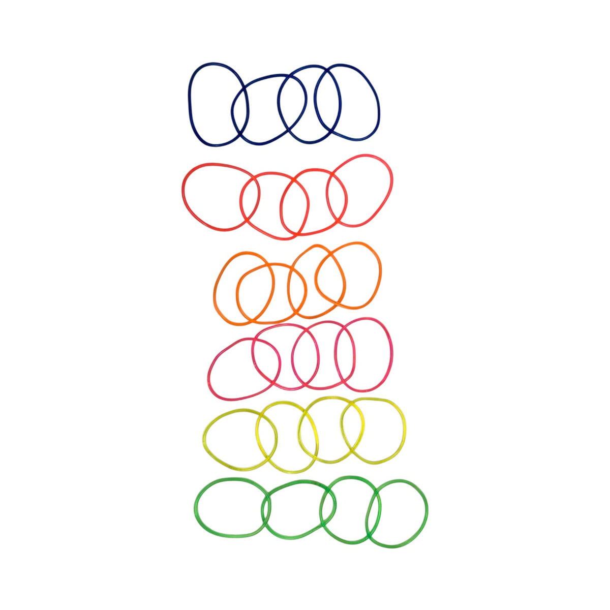 9816 - 24pk Assorted Neon Retro Jelly Bracelets |T-63|