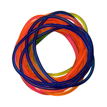 9816 - 24pk Assorted Neon Retro Jelly Bracelets |T-63|