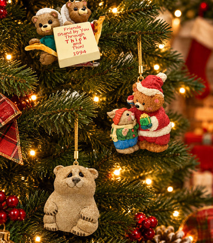 18600 - Hallmark Set of Three Teddy Bear Ornaments |TBD|