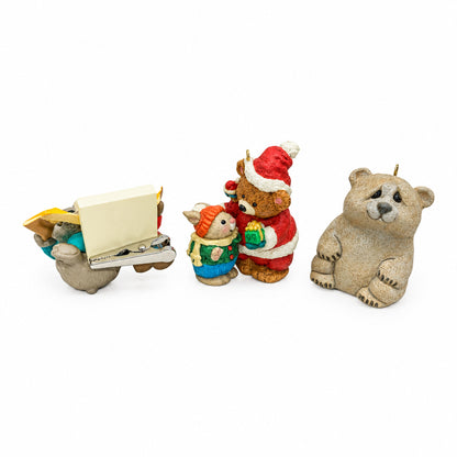 18600 - Hallmark Set of Three Teddy Bear Ornaments |TBD|