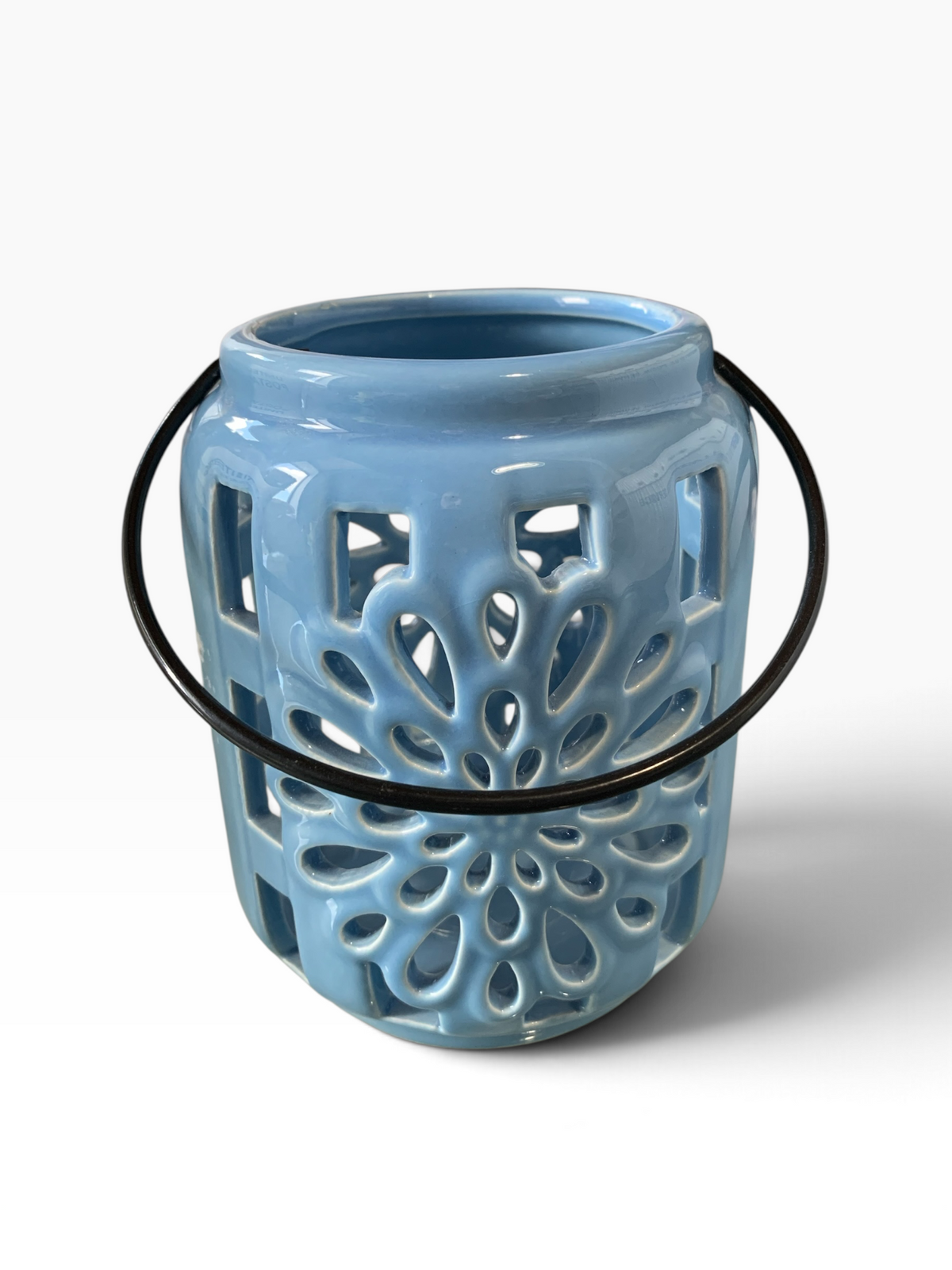 27260 - 6" Light Blue Candle Lantern |3-15|