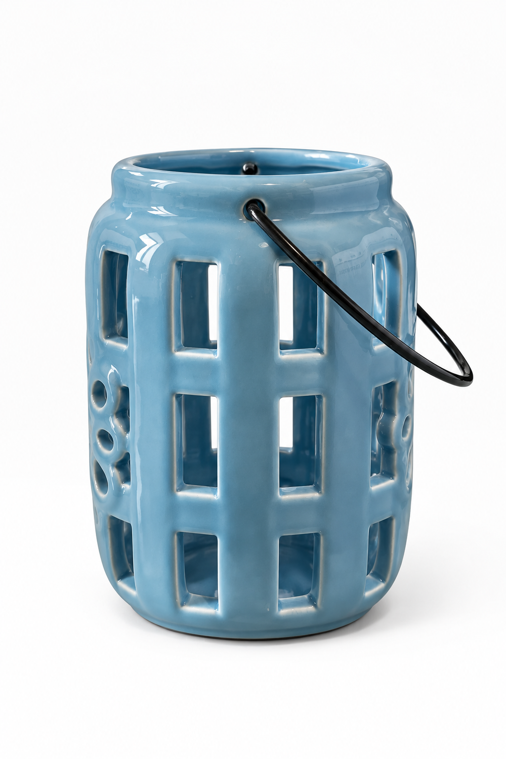 27260 - 6" Light Blue Candle Lantern |3-15|