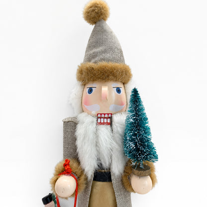 1363 - 16" White Wooden Santa Nutcracker |TBD|
