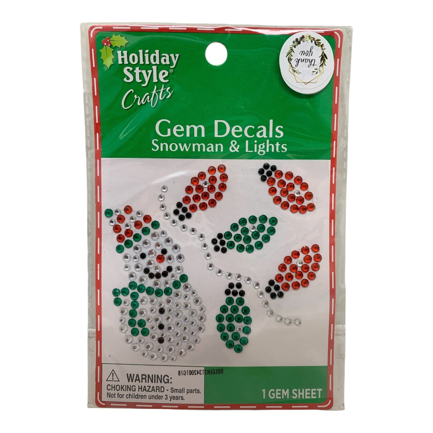 28084 - Gem Decals Snowman Lights 5" |TBD|